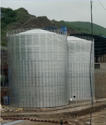 垣曲粮食钢板仓的安装全过程不用热焊接